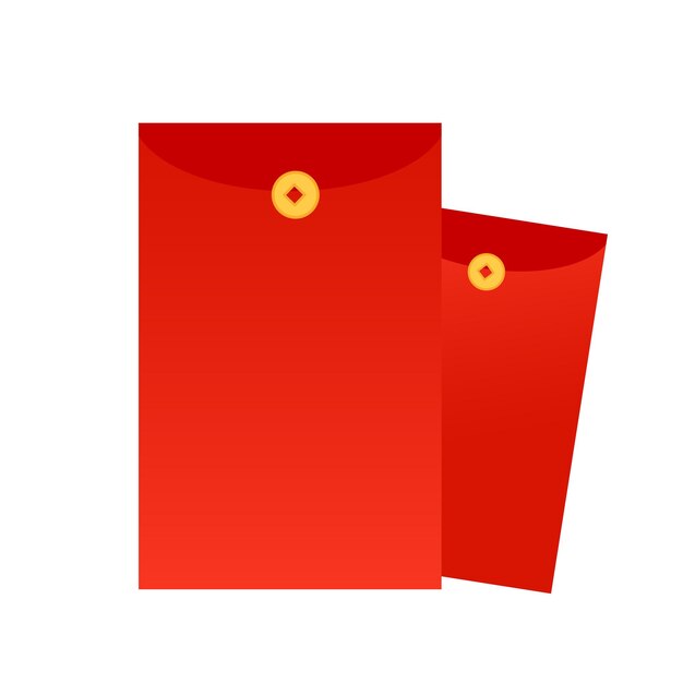 Vector illustrative material for celebrating festive red envelopes