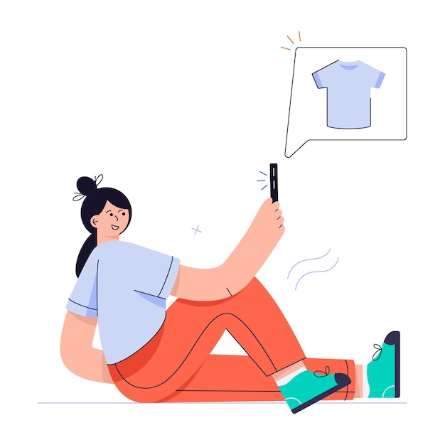 An illustrative vector of ecommerce