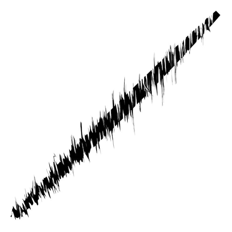 Vector illustrator creative brush stroke pattern