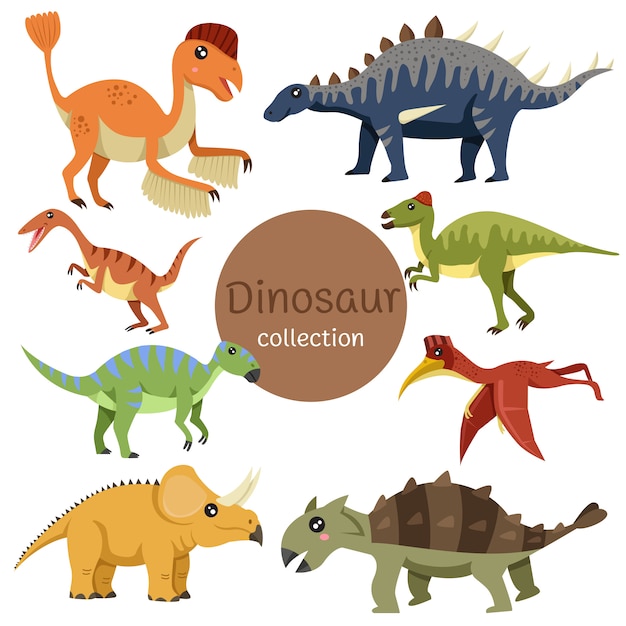 Illustratore della collezione di dinosauri due