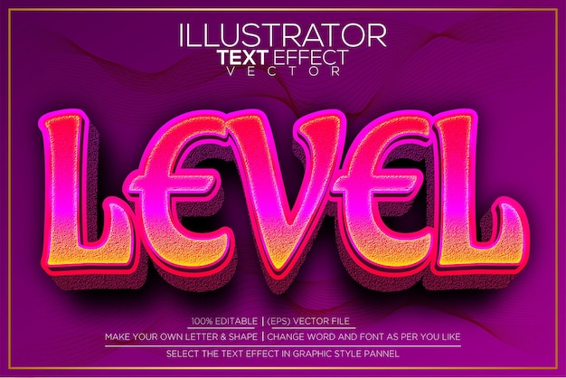 Illustrator Easy Editable Text Effect Series 3 (Иллюстратор с простыми редактируемыми текстовыми эффектами, серия 3)