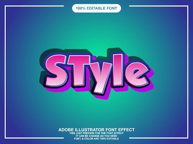 illustrator gewaagde grafische stijl bewerkbare typografie