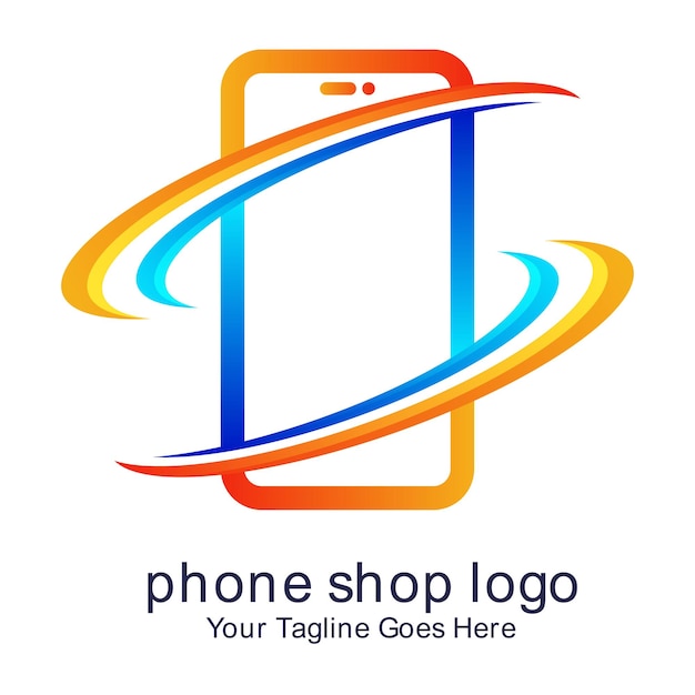 Vector illustrator logo for moblie phone shop