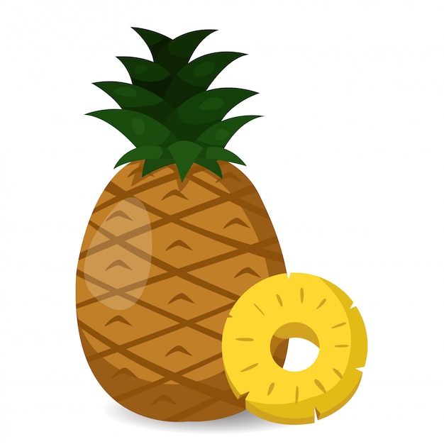 Vector illustrator of pineapple