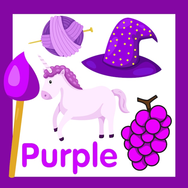 Illustrator of purple color