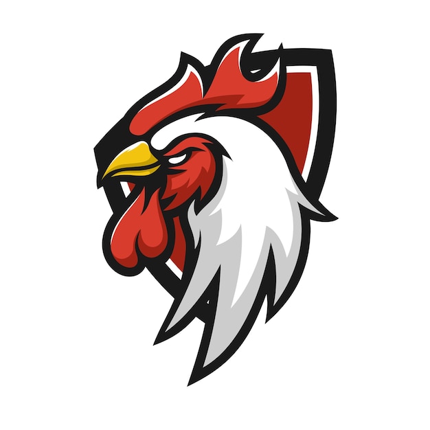 illustrator of rooster mascot design