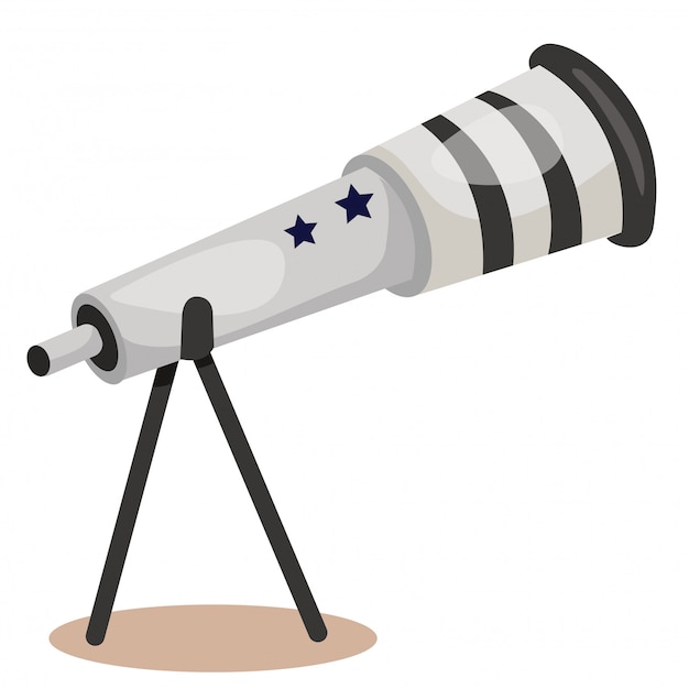 Vector illustrator of telescope