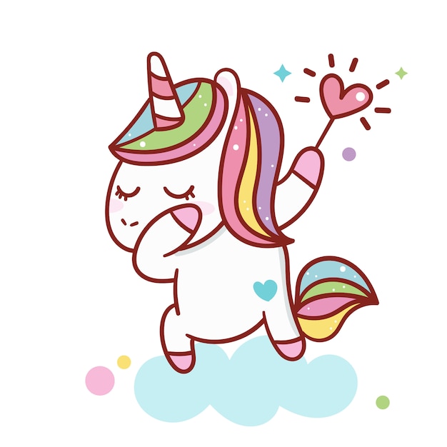 Vector illustrator of unicorn cartoon