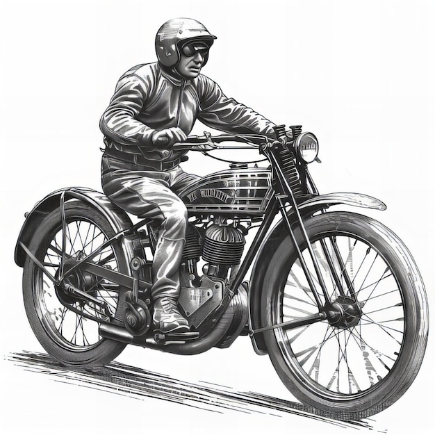 Illustrator van motorfietsen