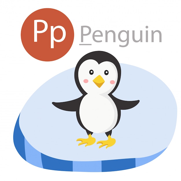 Illustrator van P voor pinguïndier