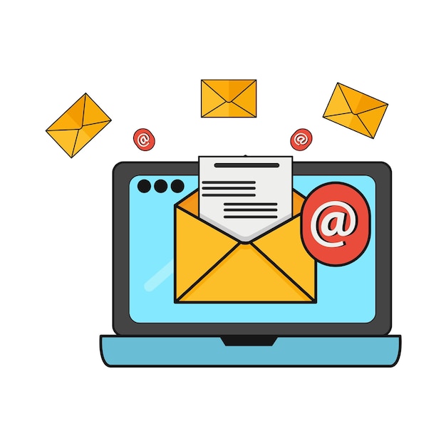 Ilustrace e-mailu