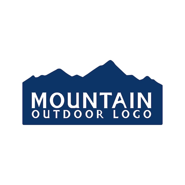 ilustration Mountain logo minimalis