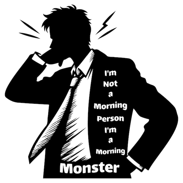 Vector im not a morning person im a morning monster_g