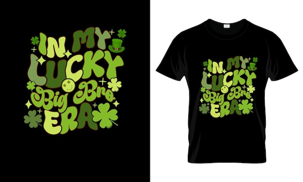 Sono il mio lucky big bro era colorato graphic tshirt easter day tshirt design.