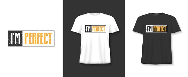 Im 완벽한 타이포그래피 tshirt