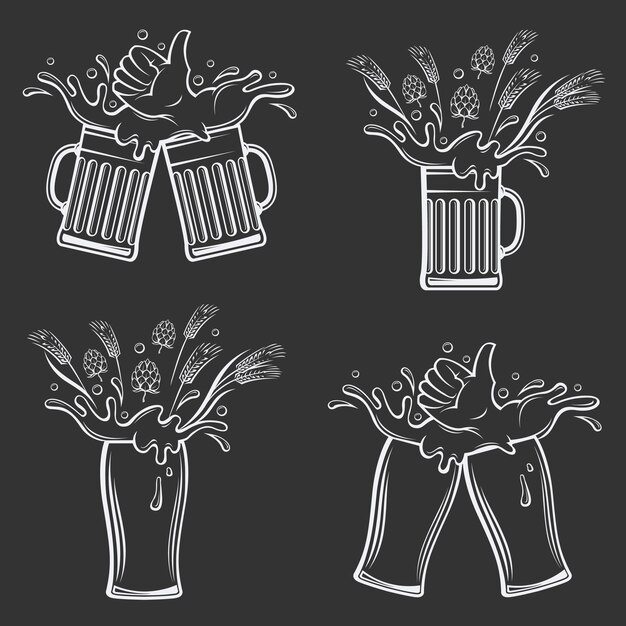 image of beer glasses