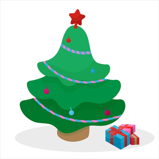 Image of christmas tree with gifts