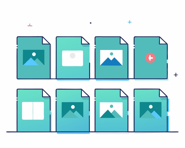 Vector image files design illustration