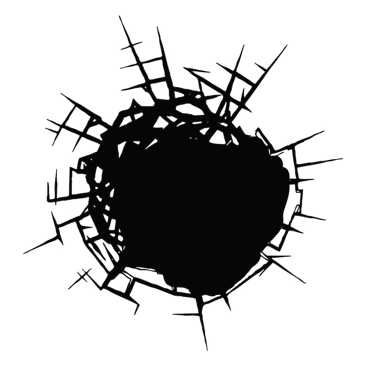 Vector 壁の穴の画像