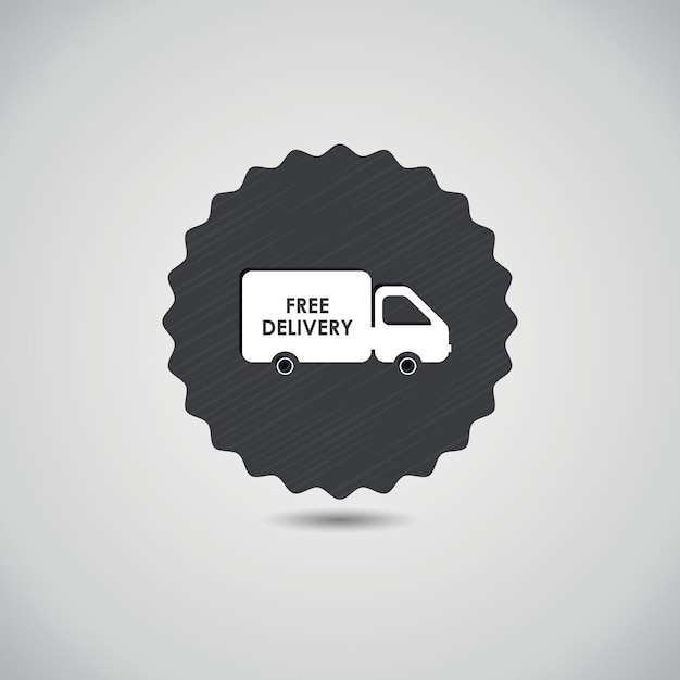 Image Of An Icon For Free Delivery Service Isolated On Transparent Background