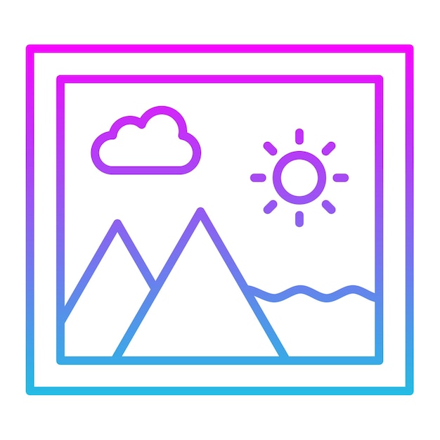 Vector image icon