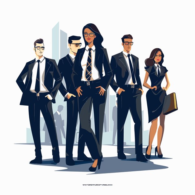 Вектор image_illustration_material_of_business_person