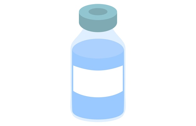 Image illustration of medicine in bottle