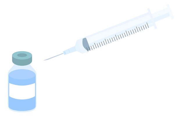 Image illustration of syringe and drug