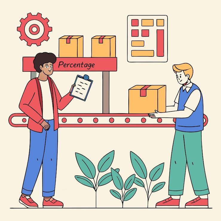 Vector image is a colorful flat illustration depicting vector illustration