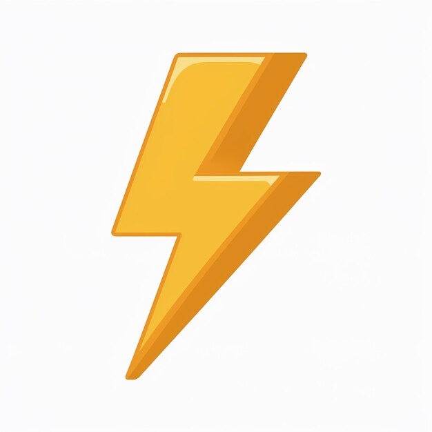 an image of a lightning bolt with a yellow background