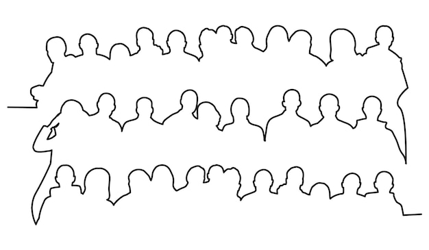 벡터 군중 실루 ⁇ 의 이미지 사람들의 그룹 스포츠 팀 팬 애호가 학생 관객 대중 시청자