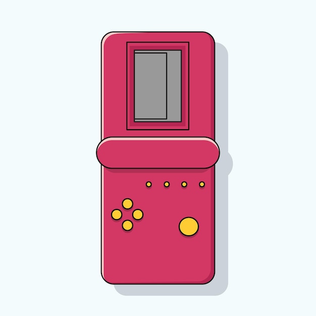 Image of red tetris vector illustration