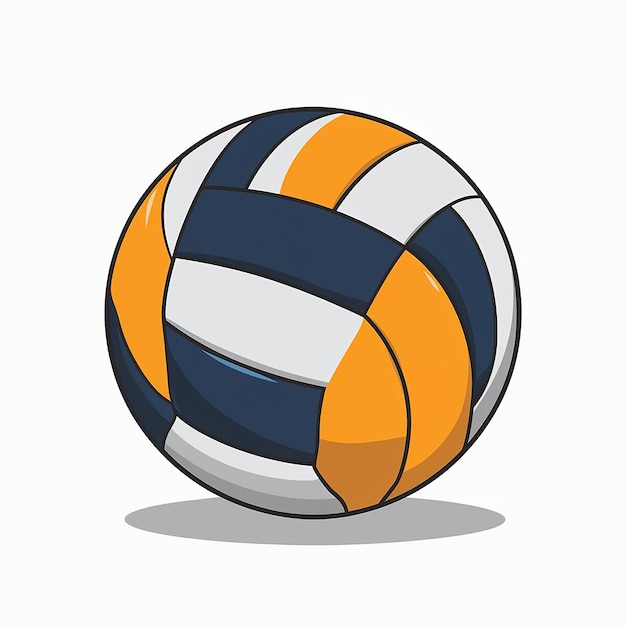 Vector an image of a volleyball that has the word beach on it