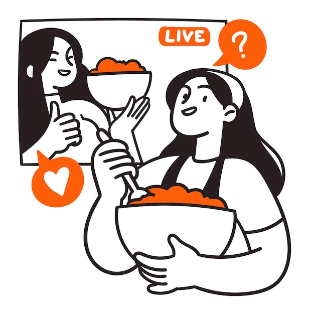 an image of a woman holding a bowl of food