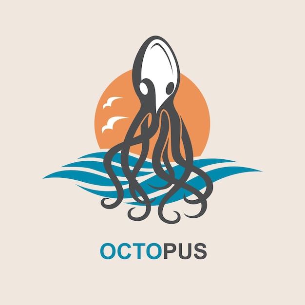 Vector images of octopus