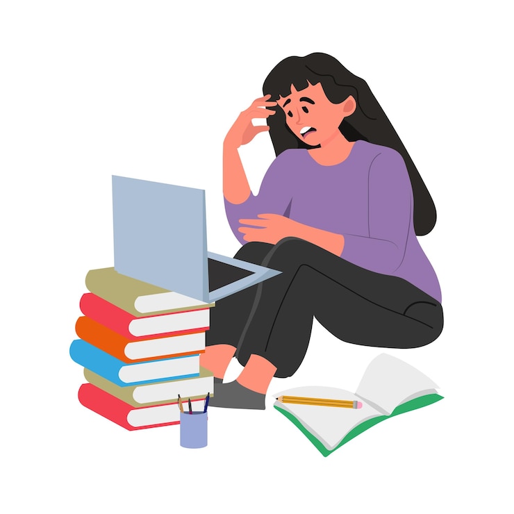 Vector images of women in different situations