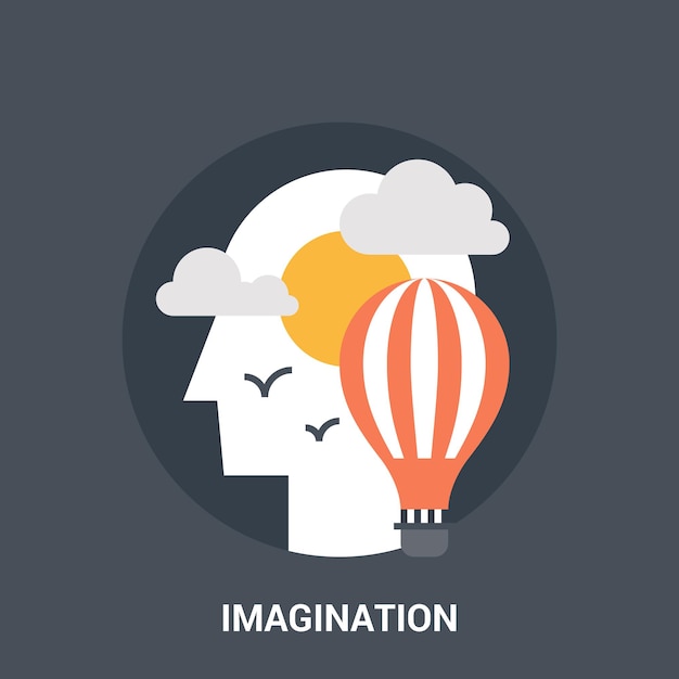 Imagination icon concept