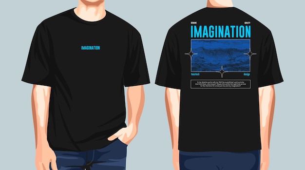 Imagination streetwear typogrtaphy