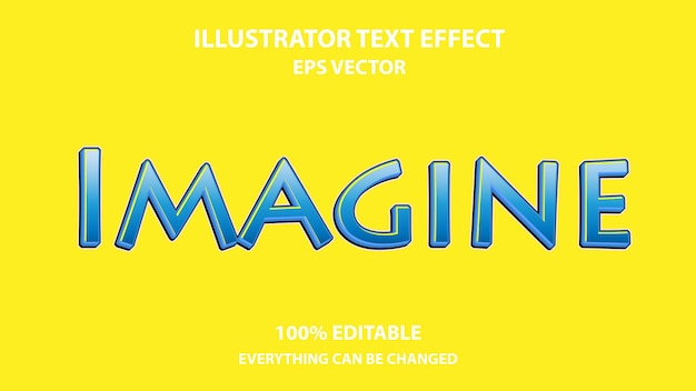 IMAGINE EDITABLE TEXT EFFECT