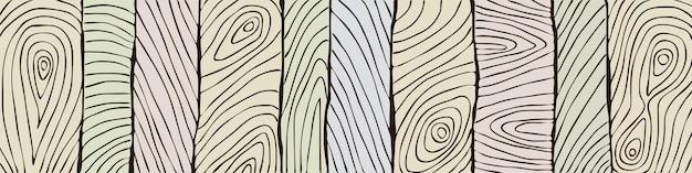 Imitation of old wood texture banner