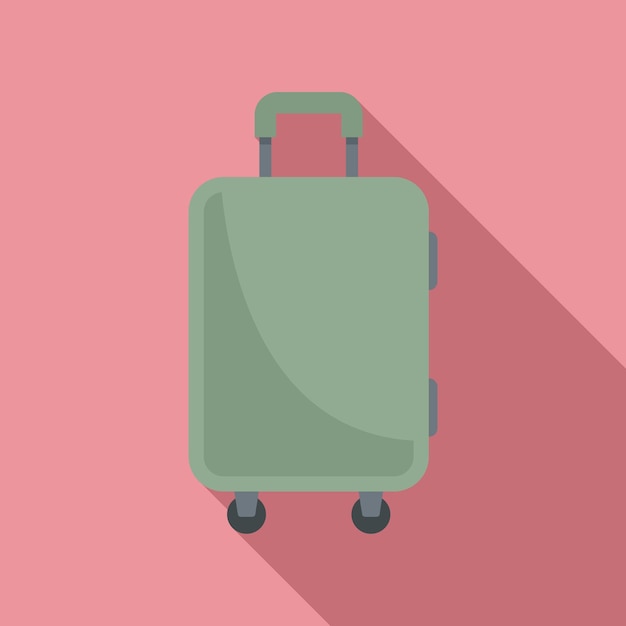 Immigrants travel bag icon Flat illustration of Immigrants travel bag vector icon for web design