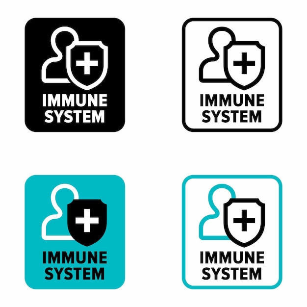 Immune system defense information sign