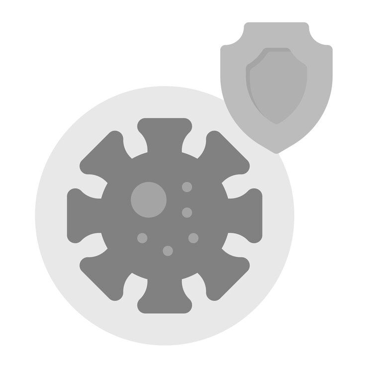 Vector immune system shield icon vector image can be used for infectious diseases