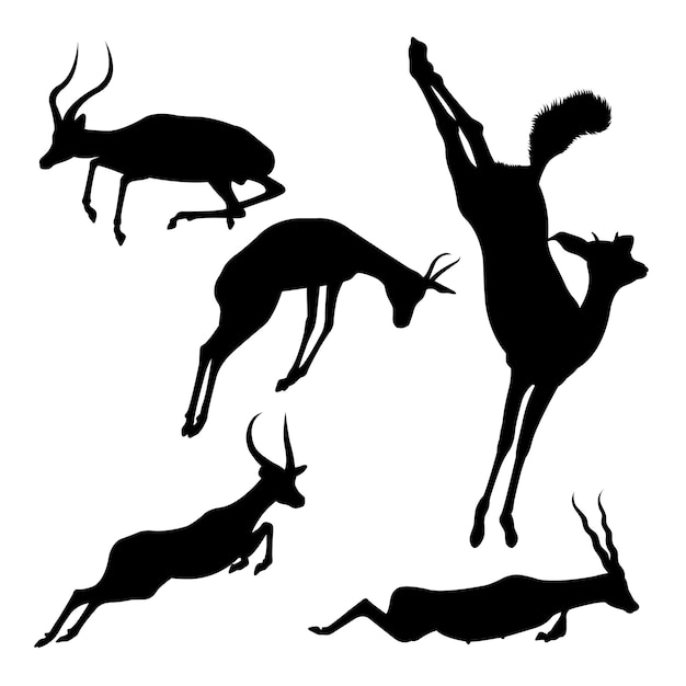 Impala animal silhouettes