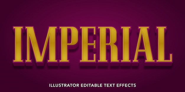 imperial editable text effects