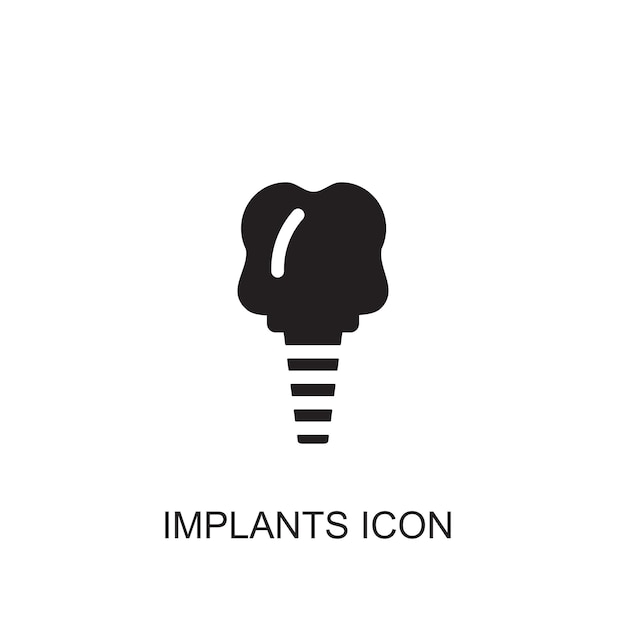 Implantaten vector icoon icoon