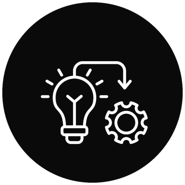 Implementatie vector icoon Kan worden gebruikt voor actieplan icoon set
