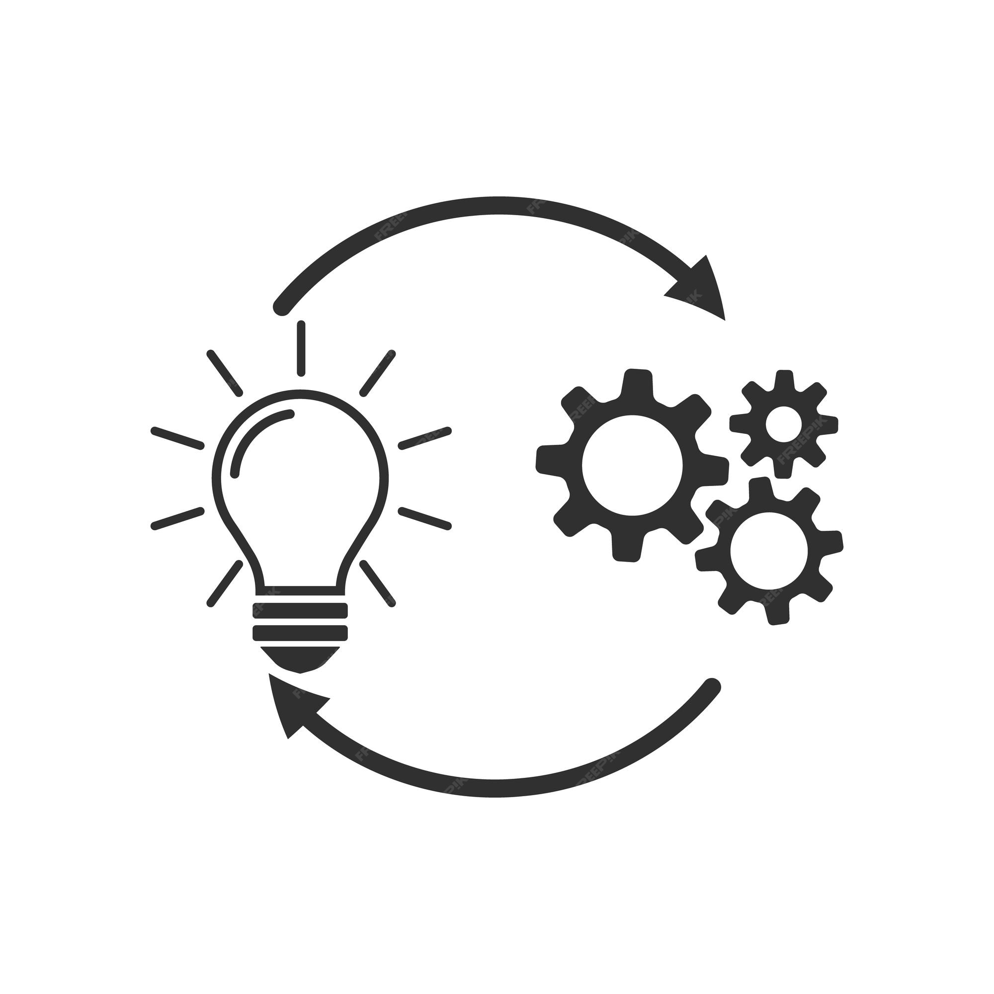 Premium vector implementation icon isolated on white background