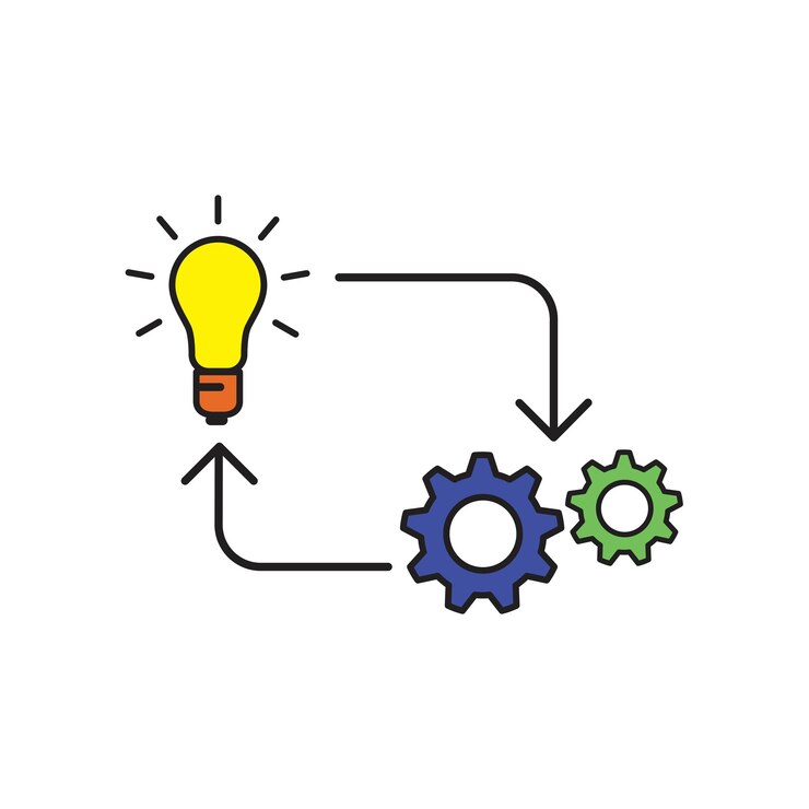 वेक्टर implementation icon template