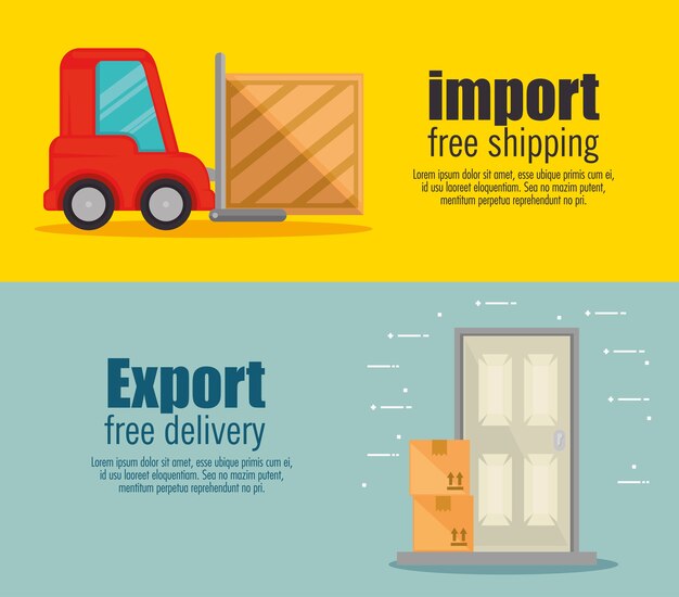 Import free shipping set icons